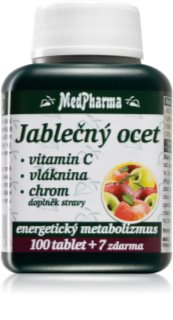 MedPharma Jablečný ocet + vláknina + vitamin C + chrom doplněk stravy pro podporu energetického metabolismu