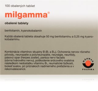 Milgamma Milgamma 50mg/250mg obalené tablety