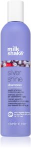 Milk Shake Silver Shine Shampoo for Blonde Hair for Yellow Tones Neutralization