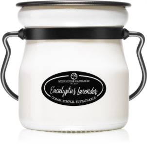 Milkhouse Candle Co. Creamery Eucalyptus Lavender scented candle Cream Jar