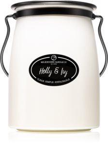 Milkhouse Candle Co. Creamery Holly & Ivy vela perfumada