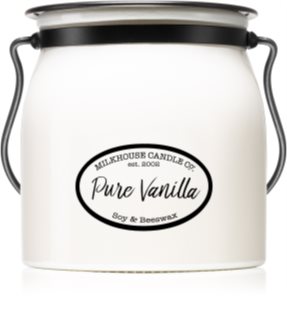Milkhouse Candle Co. Creamery Pure Vanilla scented candle Butter Jar