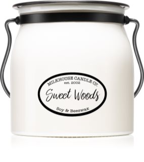 Milkhouse Candle Co. Creamery Sweet Woods scented candle Butter Jar