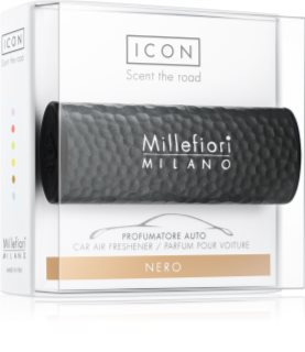 Millefiori Icon Nero parfum pentru masina Hammered Metal
