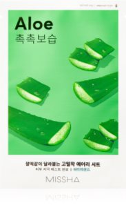 Missha Airy Fit Aloe plátenná maska s hydratačným a upokojujúcim účinkom 19 g