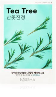 Missha Airy Fit Tea Tree Refreshing and Purifying Sheet Mask for Sensitive Skin