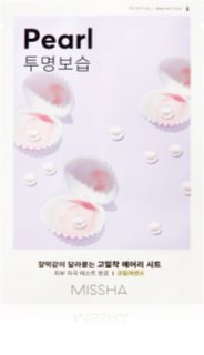 Missha Airy Fit Pearl maschera in tessuto illuminante e idratante 19 g
