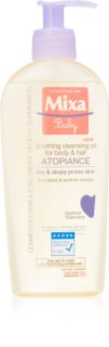 MIXA Atopiance успокаивающее очищающее масло для волос и кожи с тенденцией к атопии