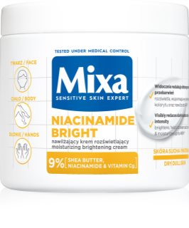 Mixa Niacinamide Bright Intensivt återfuktande kräm För att behandla mörka fläckar 400 ml