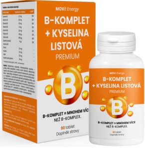 Movit Energy B-Komplet + Kyselina listová PREMIUM výživový doplnok na podporu metabolizmu
