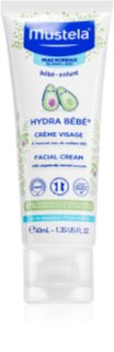 Mustela Bébé Hydra Bébé hidratantna krema za lice za djecu od rođenja