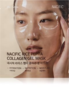 Nacific Rice + Pepta Collagen Gel Mask moisturising face sheet mask to brighten and smooth the skin 1 pc