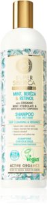 Natura Siberica Mint, Bereza & Retinol šampón pre mastné vlasy