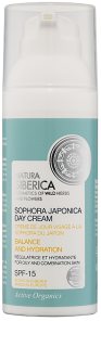 Natura Siberica Sophora Japonica crema idratante giorno per pelli grasse e miste SPF 15