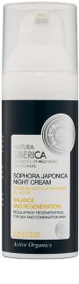 Natura Siberica Sophora Japonica crema notte rigenerante per pelli grasse e miste