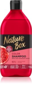 Nature Box Pomegranate drėkinamasis ir gaivinamasis šampūnas spalvai apsaugoti