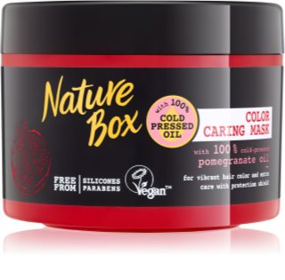 Nature Box Pomegranate поживна зволожуюча маска для волосся для захисту кольору