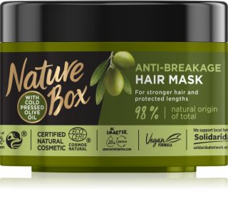 Nature Box Olive Oil mascarilla para cabello quebradizo