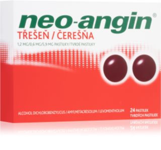 Neo-Angin Neo-angin třešeň 1,2mg/0,6mg/5,9mg pastilky