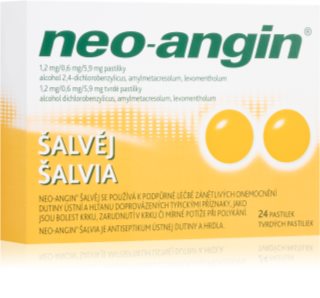 Neo-Angin Neo-angin šalvěj  1,2mg/0,6mg/5,9mg pastilky