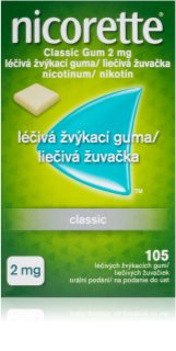 Nicorette Classic Gum 2 mg léčivá žvýkací guma