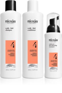 Nioxin System 4 Gift Set for damaged and colour-treated hair 3 pc