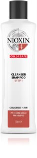 Nioxin System 4 Color Safe Cleanser Shampoo Hellävarainen Hiustenpesuaine Vaurioituneille Ja Värjätyille Hiuksille