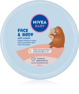 NIVEA BABY Soft moisturising cream for face and body 200 ml