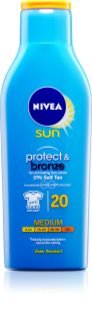 Nivea Sun Protect & Bronze leite solar intensivo SPF 20