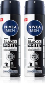 NIVEA MEN Black & White Invisible Original антиперспірант спрей вигідна упаковка
