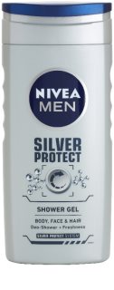 Nivea Men Silver Protect Douchegel  voor Gezicht, Lichaam en Haar