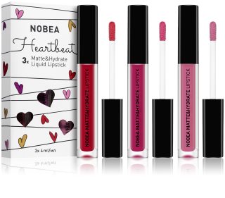 NOBEA Heartbeat комплект течно червило