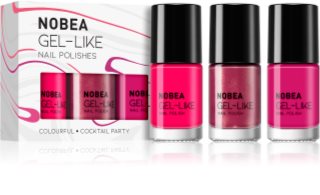 NOBEA Colourful kit med nagellack Cocktail Party