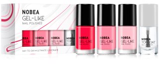 NOBEA Day-to-Day 4-Piece Gel-like Nail Polish set sada laků na nehty Ultimate Lemonade