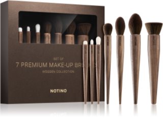 Notino Wooden Collection Make-up brush set