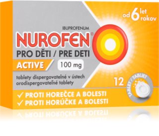 Nurofen Nurofen pro děti 100mg ACTIVE tablety dispergovatelné v ústech