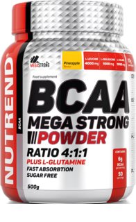 Nutrend BCAA Mega Strong Powder podpora rastu svalov