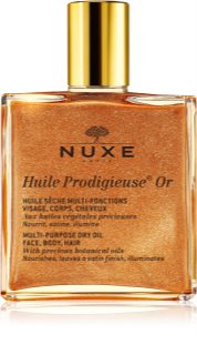 Nuxe Huile Prodigieuse Or мултифункционално масло със блестящи частици  за лице, тяло и коса