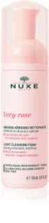 Nuxe Very Rose нежная очищающая пенка для всех типов кожи лица