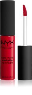 NYX Professional Makeup Soft Matte Metallic Lip Cream ruj de buze lichid cu finisaj metalic mat