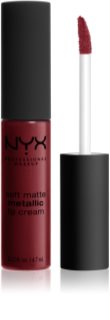 NYX Professional Makeup Soft Matte Metallic Lip Cream tekutá rtěnka s metalicky matným finišem
