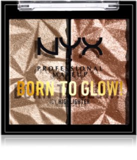 NYX Professional Makeup Born To Glow Icy Highlighter paleta de iluminadores