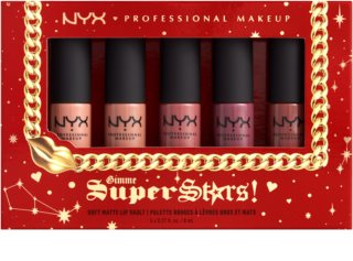 NYX Professional Makeup Gimme SuperStars! Soft Matte Lip Cream Vault Presentförpackning för läppar