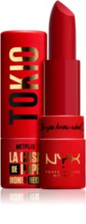 NYX Professional Makeup La Casa de Papel Lipstick vysoce pigmentovaná krémová rtěnka