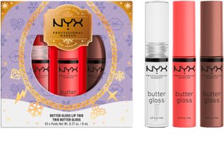 NYX Professional Makeup Limited Edition Xmass 2022 Mrs Claus Oh Deer Butter Gloss Trio