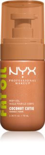 NYX Professional Makeup Fat Oil Body vyživující tělový olej dodávající hydrataci a lesk s vůní Coconut Cutie 70 ml