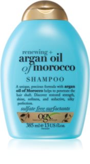 OGX Argan Oil Of Morocco atkuriamasis šampūnas plaukų blizgesiui ir švelnumui užtikrinti