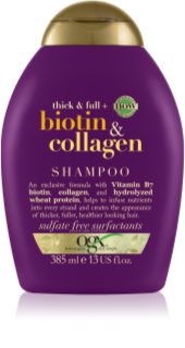 OGX Biotin & Collagen  Juukseid paksendav šampoon juuste kohevuseks