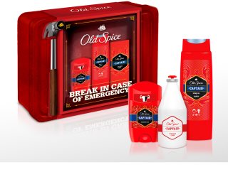 Old Spice Captain Metal Tin Gift Set for Men