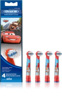 Oral B Stages Power EB10 Cars Ersättningshuvuden för tandborste 4 st